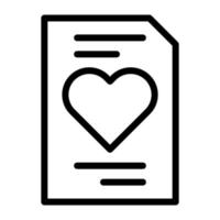 Papier Umriss Valentinstag Illustration Vektor und Logo Symbol Symbol des neuen Jahres perfekt.