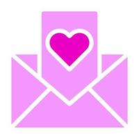 Massage Solid Pink Valentine Illustration Vektor und Logo-Symbol Neujahrssymbol perfekt.