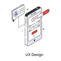 trendig ux design vektor