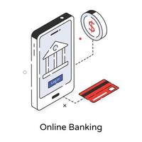 Trendiges Online-Banking vektor