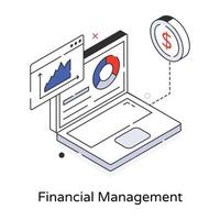 trendiges Finanzmanagement vektor