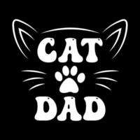 Katzen-T-Shirt-Design kostenlos, beste Katzen-T-Shirts, Katzen-Vektor-T-Shirt, trendiges Katzen-T-Shirt vektor
