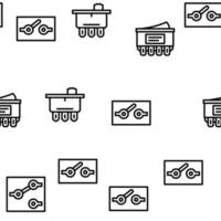 Schalter Strom Zubehör Vektor nahtlose Muster