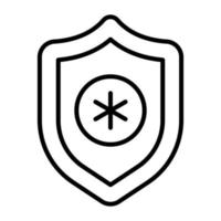 medicinsk skydd ikon, säkerhet skydda har medicinsk tecken vektor