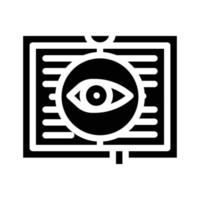 Mystery-Literatur-Glyphen-Symbol-Vektor-Illustration vektor