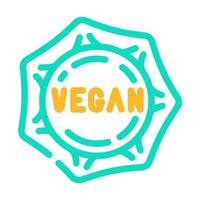 vegan klimpar Färg ikon vektor illustration