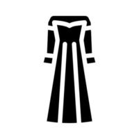 Kleider Abendkleider Glyphen-Symbol-Vektor-Illustration vektor