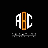 ABC-Buchstaben-Polygonform-Logo-Design vektor