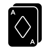 Pokerkarten-Vektor im editierbaren Premium-Symbol vektor