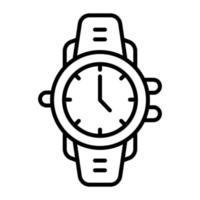 ein Armbanduhr-Icon-Design, ein tragbares Zeitmessgerät vektor