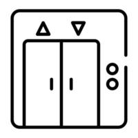 redigerbar vektor av hiss, trendig ikon av hiss för premie använda sig av
