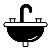 schönes vektordesign von waschbecken, badezimmerzubehör vektor