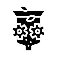 kross Utrustning glyf ikon vektor symbol illustration