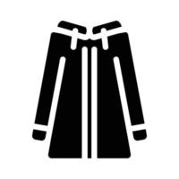 Mantel Kleidung wasserdichte Glyphen-Symbol-Vektor-Illustration vektor