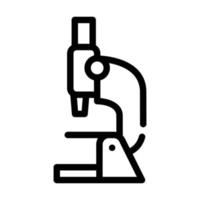 mikroskop Utrustning linje ikon vektor isolerat illustration