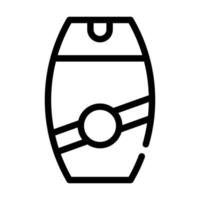 Sonne Sicherheit Haut Flasche Symbol Leitung Symbol Vektor Illustration