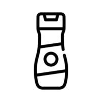 schampo flaska för katt linje ikon vektor illustration