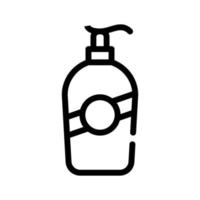 Flüssigseife Flasche Symbol Leitung Vektor Illustration