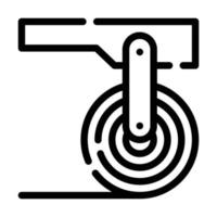 Blechrollenlinie Symbol Vektor Illustration