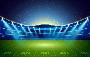 Hintergrund des American-Football-Stadions vektor