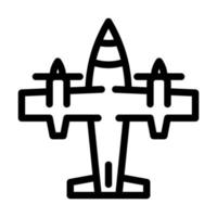 Flugzeug Flugzeuglinie Symbol Vektor Illustration