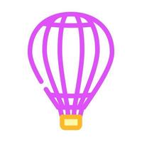ballong flygande transport Färg ikon vektor illustration