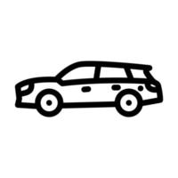 Shooting Brake Auto Symbol Leitung Vektor Illustration