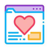 Kreatur Dating Website Symbol Vektor Umriss Illustration