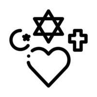 Symbol für religiöse Toleranz, Vektorgrafik vektor