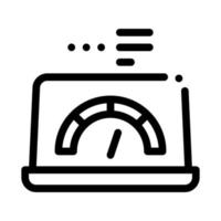 High-Speed-Load-Website-Symbol-Vektor-Umriss-Illustration vektor