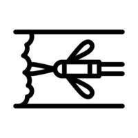 Sprayer Abflussreinigung Symbol Vektor Umriss Illustration