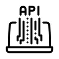 Front-End-API-Symbol, Vektorgrafik vektor