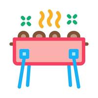 bbq brazier symbol vektor umriss illustration