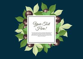 Gratis Buckeye Leaves Frame Illustration vektor