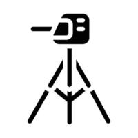 Glyph-Symbol-Vektorillustration für Laser-Füllstandsmessgeräte vektor