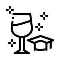 Weinexperte Verkoster Symbol Vektor Umriss Illustration