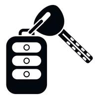 Technologie Autoschlüssel Symbol einfacher Vektor. intelligenter Knopf vektor
