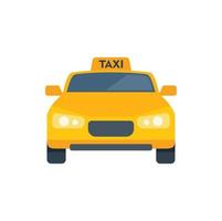 taxi bil ikon platt vektor. flygplats överföra vektor
