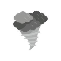 molnig orkan ikon platt vektor. kall vinter- vektor
