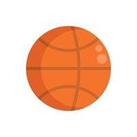 flacher Vektor des Basketballball-Symbols. aktive Fitness