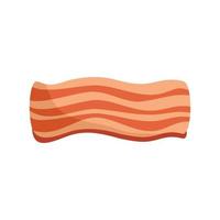 remsa bacon ikon platt vektor. rökt mat vektor