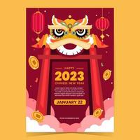 chinesische Neujahrsplakatschablone vektor