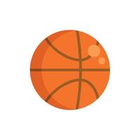 flacher Vektor des Basketballball-Symbols. aktiver Sport