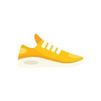 Flacher Vektor des Athleten-Sneaker-Symbols. Sportschuh