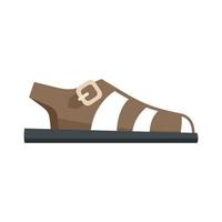sandal sko ikon platt vektor. kvinna toffel vektor