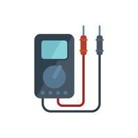 Flacher Vektor des Multimeter-Symbols. Spannungsausrüstung