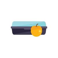 flacher Vektor des gesunden Lunchbox-Symbols. Essensbox