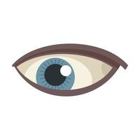 Augengesundheitssymbol flacher Vektor. Vision aussehen vektor