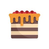 Cupcake-Symbol flacher Vektor. Alles Gute zum Geburtstag vektor