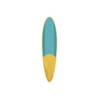 Flacher Vektor des Eichen-Sup-Board-Symbols. Surfpaddel